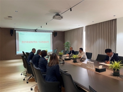 平湖市朱国强副市长莅临恒业电子指导工作